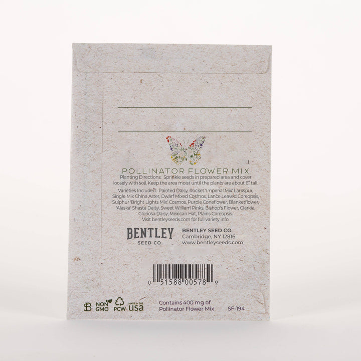 Help Pollinators Kraft Butterfly - Pollinator Wildflower Seed Packets