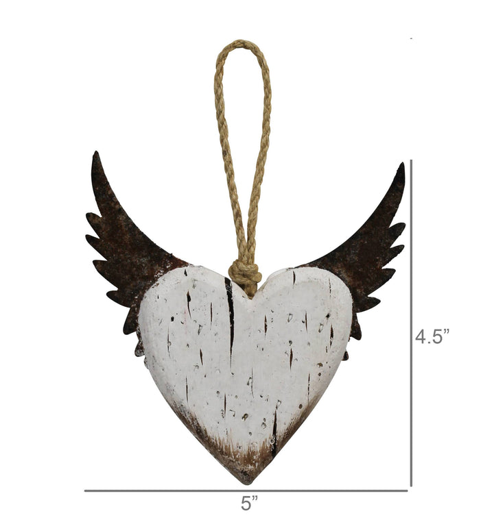 Heart with Wings, Wood