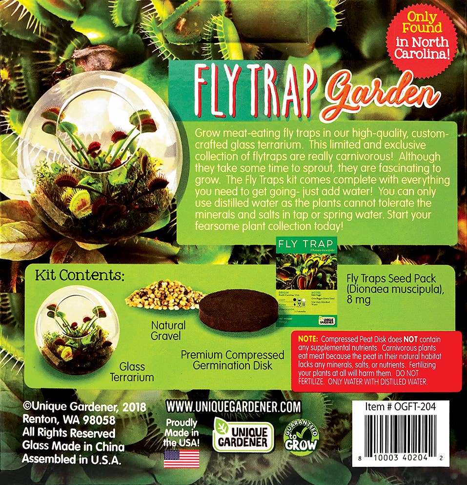 Flytraps Glass Terrarium Seed Kit