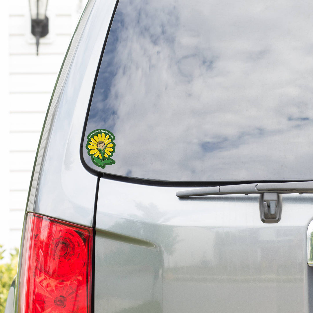 Vintage Swear Flower  High Quality Vinyl Sticker