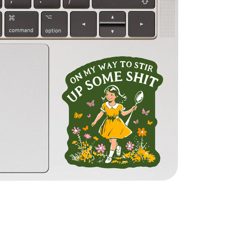 Funny Swear Flower High Quality Vinyl Sticker