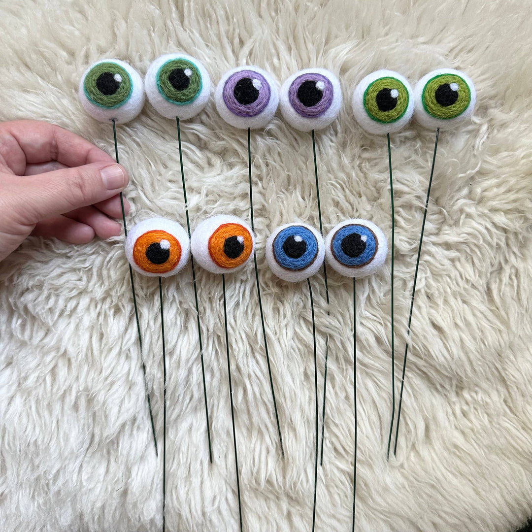Felted Wool Plant Eyeballs