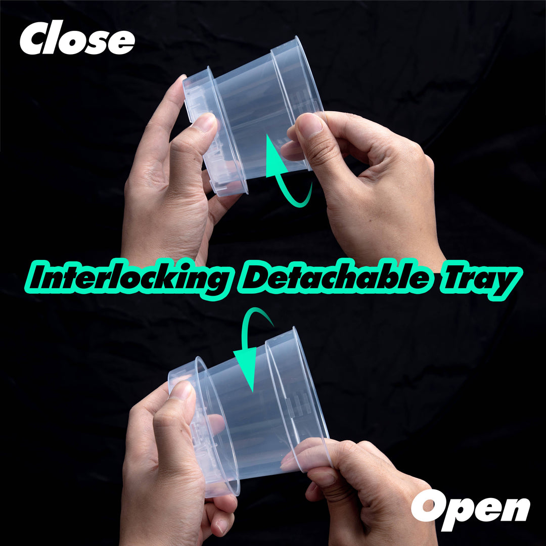 Clear Nursery Pot with an Interlocking Saucer, 4" X 3.5"