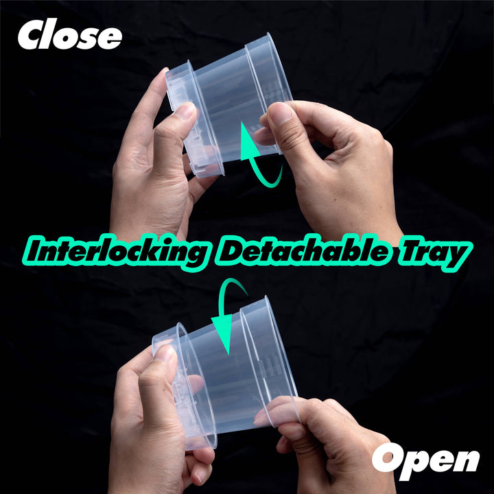 Clear Nursery Pot with an Interlocking Saucer, 4" X 3.5"