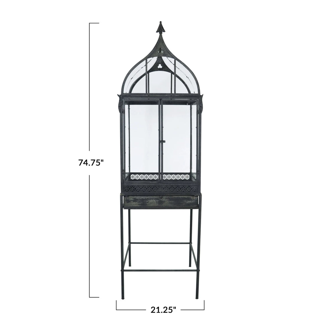 Metal & Acrylic Terrarium Display Case