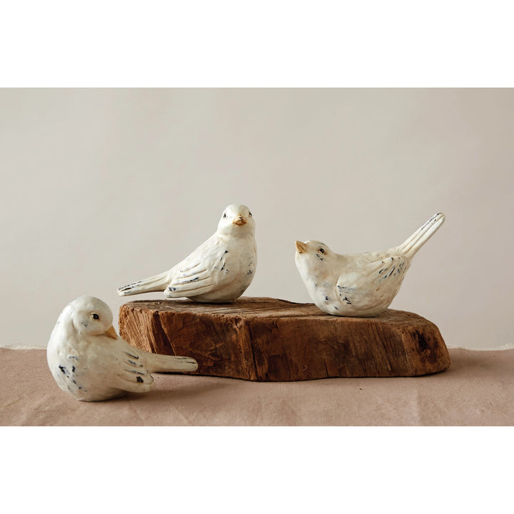 Distressed Resin Birds