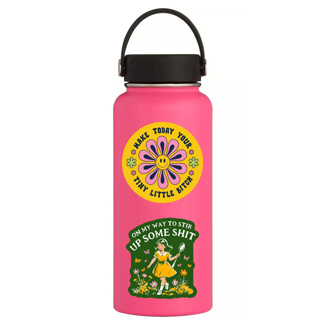 Funny Swear Flower High Quality Vinyl Sticker