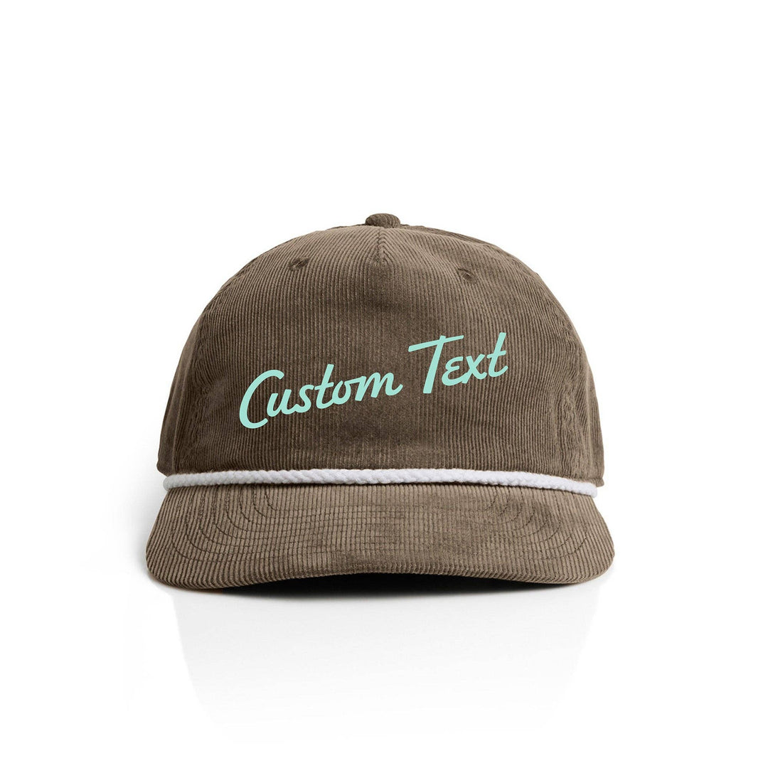 Customizable Script Text Corduroy Hat | Name Drop Hat