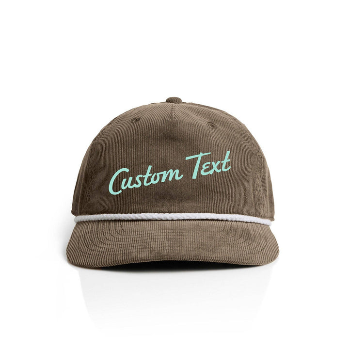 Customizable Script Text Corduroy Hat | Name Drop Hat