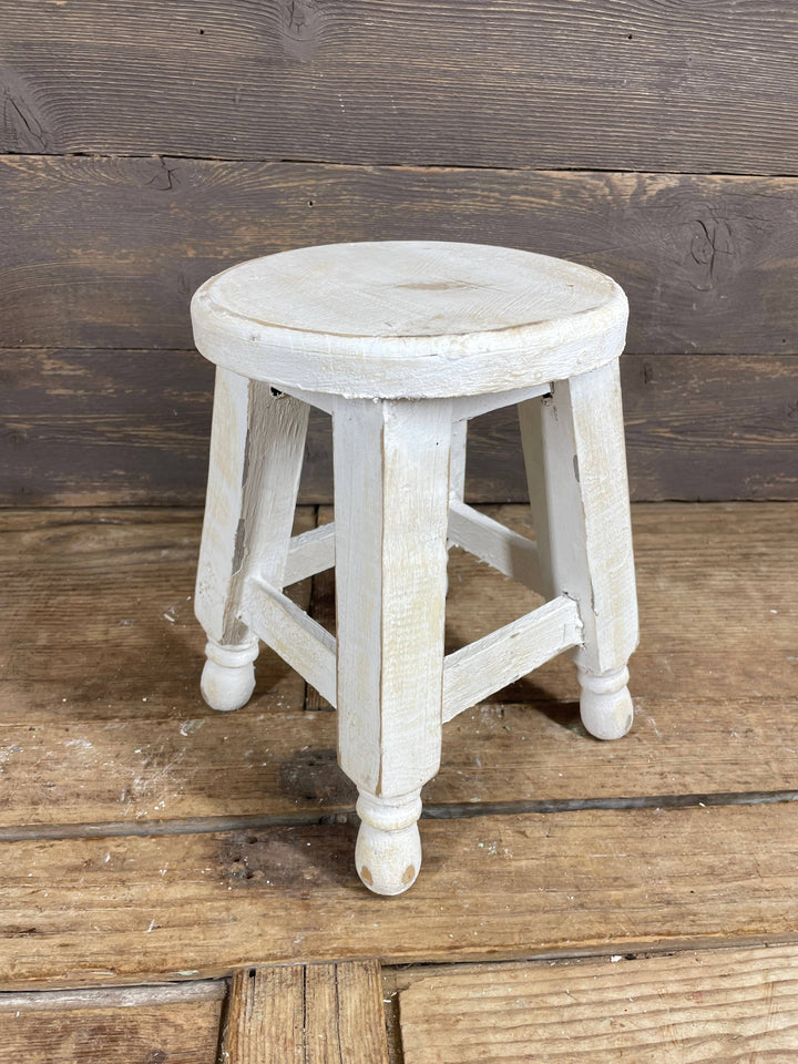 Newberry Farmhouse Stool-ER-8x10 in-Rustic-Large-Newberry