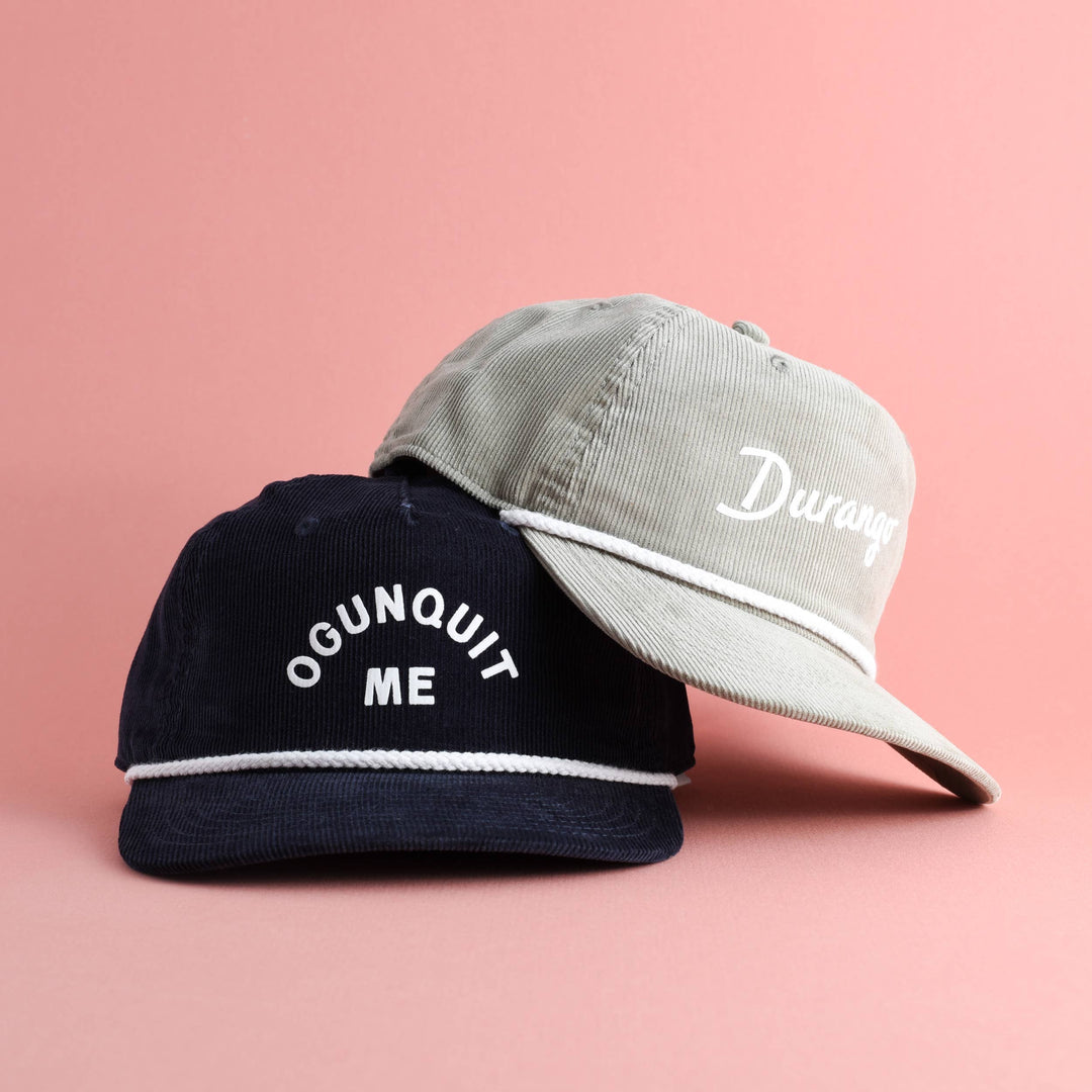 Customizable Script Text Corduroy Hat | Name Drop Hat