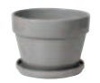 5" - 10" Glazed Floral Pot