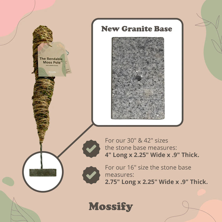 The Original Bendable Moss Pole (Pins included)